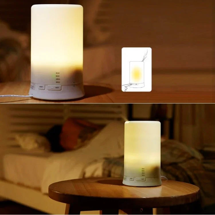 Mini Difusor de Aroma USB / Humidificador de Aroma com Luzes LED Brancas Quentes, Difusor de Aroma USB