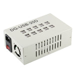 Estação de Carregamento Rápido com 60W 12A e 20 Portas USB, Carregador de Secretária para Viagem