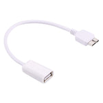Cabo Adaptador Conversor OTG Micro USB 3.0 Macho para USB 2.0 Fêmea de 21cm