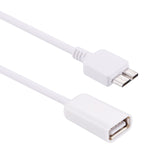 Cabo Adaptador Conversor OTG Micro USB 3.0 Macho para USB 2.0 Fêmea de 21cm