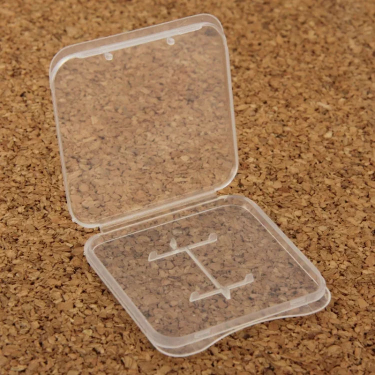 Caixa Transparente para Armazenamento de Cartões Plásticos 100 Unidades para Cartão Micro SD (Cartão TF), Cartão TF