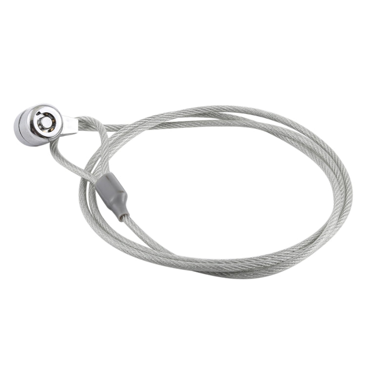 Cadeado de Segurança com Chave e Cabo em Corrente para Computador Portátil, Notebook, PC de Escritório Anti-Roubo, Comprimento: cerca de 1,2m, Comprimento: 1,2m