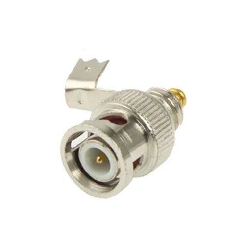 Adaptador Conector Curvo BNC Macho para Cabo Coaxial, BNC Macho