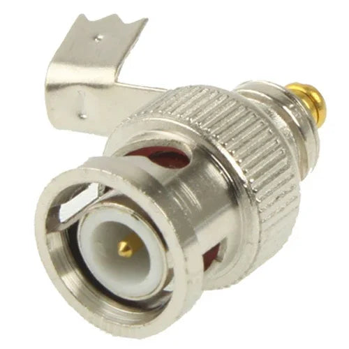 Adaptador Conector Curvo BNC Macho para Cabo Coaxial, BNC Macho