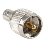 Adaptador Conector de Placa UHF Macho UG-273 para BNC Fêmea com Revestimento de Níquel, UHF Macho para BNC Fêmea