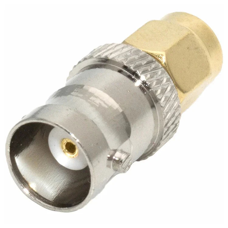 Adaptador Conector Fêmea BNC para Macho SMA, BNC para SMA