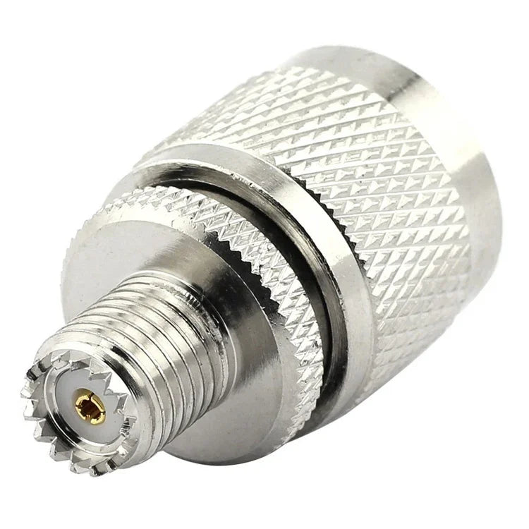 Adaptador RF Coaxial Conector UHF Macho para Mini UHF Fêmea, UHF Macho para Mini UHF Fêmea