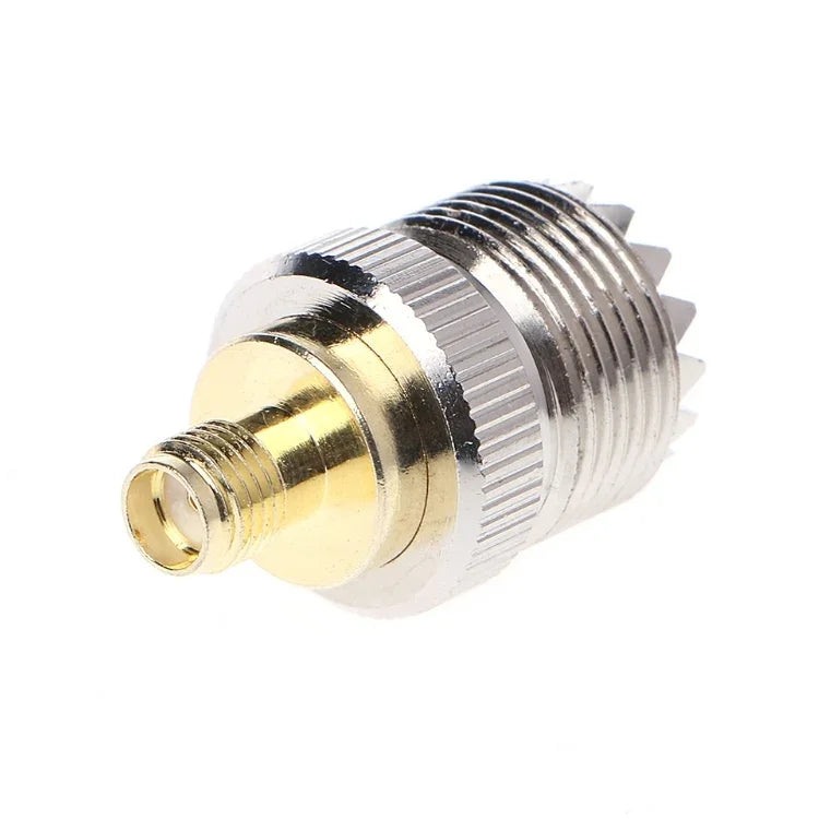 Conector UHF Fêmea para SMA Fêmea, UHF Fêmea para SMA Fêmea