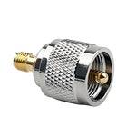Adaptador RF Coaxial Conector UHF Macho para SMA Fêmea, UHF Macho para SMA Fêmea
