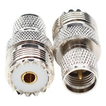 Conector UHF Fêmea para Mini UHF Macho, UHF Fêmea para UHF Macho