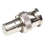 Adaptador de Cabo Coaxial Conector BNC Macho para RCA Fêmea, Macho para RCA