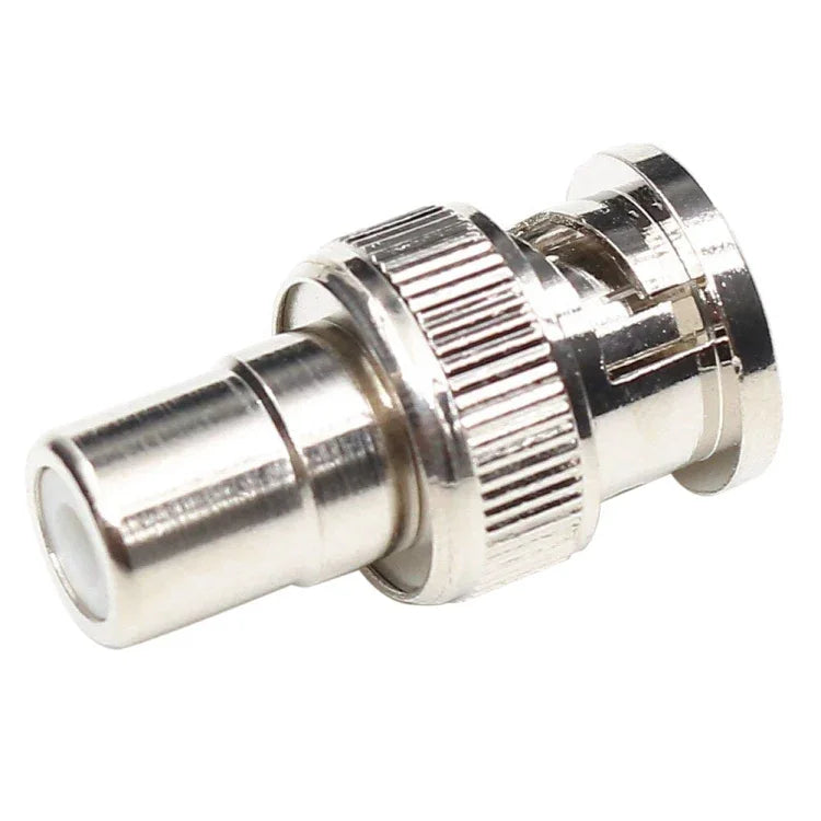 Adaptador de Cabo Coaxial Conector BNC Macho para RCA Fêmea, Macho para RCA