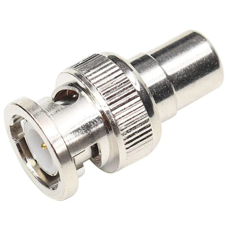 Adaptador de Cabo Coaxial Conector BNC Macho para RCA Fêmea, Macho para RCA