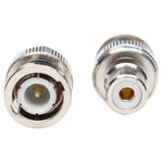 Adaptador de Cabo Coaxial Conector BNC Macho para RCA Fêmea, Macho para RCA