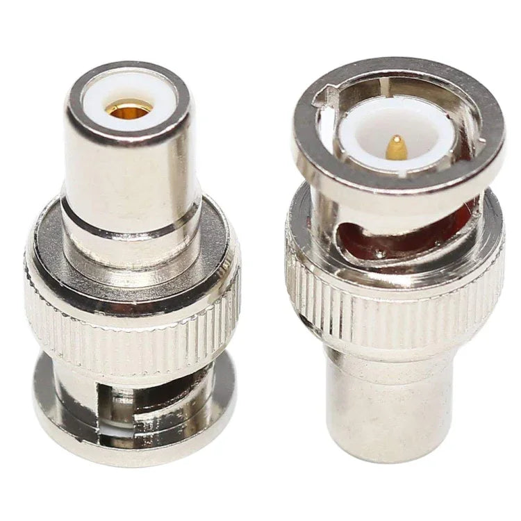 Adaptador de Cabo Coaxial Conector BNC Macho para RCA Fêmea, Macho para RCA
