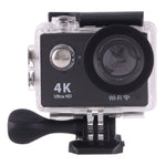 H9 4K Ultra HD1080P 12MP Ecrã LCD de 2 polegadas Câmara Desportiva WiFi, Lente Grande Angular de 170 Graus, Impermeável até 30m, H9 4K (Preto)