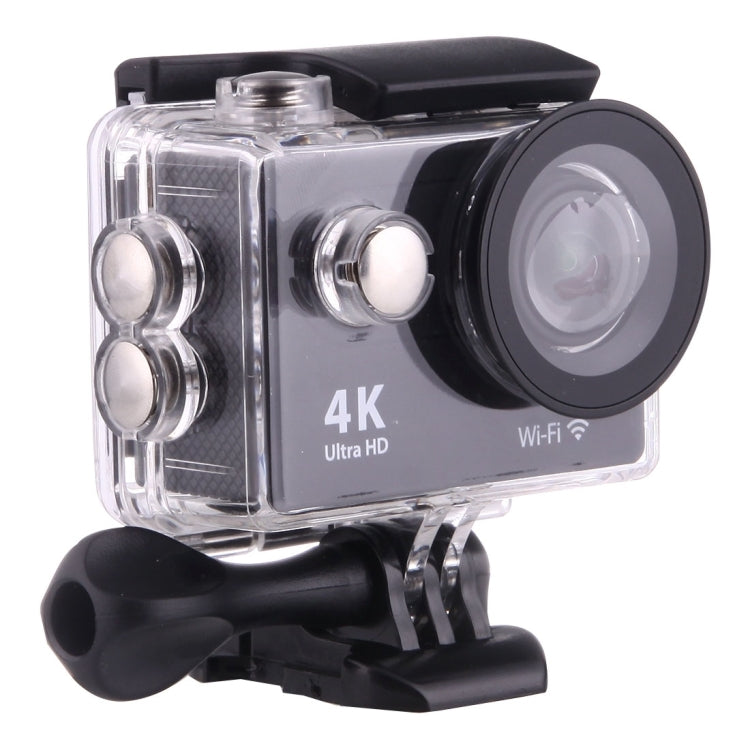 H9 4K Ultra HD1080P 12MP Ecrã LCD de 2 polegadas Câmara Desportiva WiFi, Lente Grande Angular de 170 Graus, Impermeável até 30m, H9 4K (Preto)