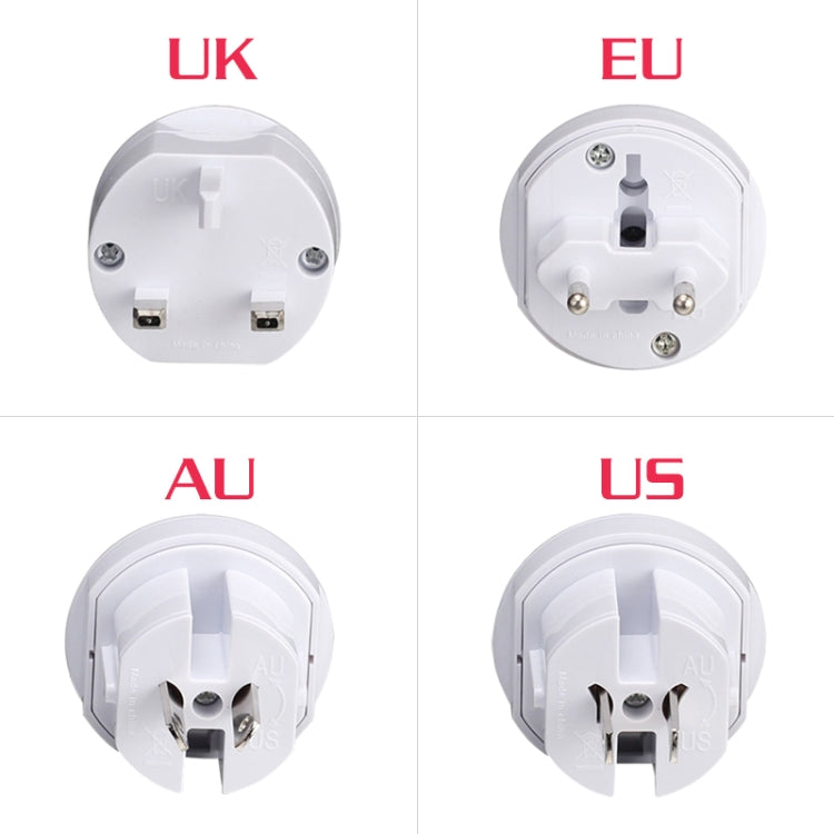 Adaptador Universal de Viagem Tudo em 1 EU + AU + UK + US Plug