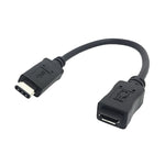 Cabo CY-201 USB 3.1 Tipo-C Macho para Micro USB 2.0 Fêmea Para Nokia N1, Comprimento do Cabo: 20cm