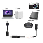 Cabo CY-201 USB 3.1 Tipo-C Macho para Micro USB 2.0 Fêmea Para Nokia N1, Comprimento do Cabo: 20cm