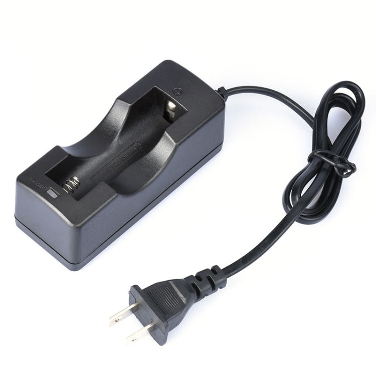 Carregador de Bateria para 18650, Saída: 4.2V/650mA, Plug US, 650mA com cabo