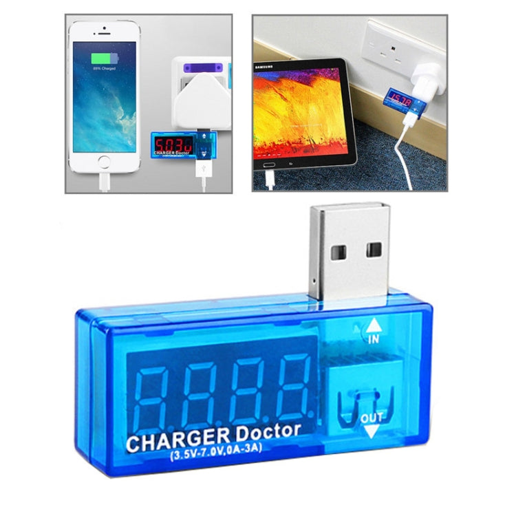Testador de Corrente / Carregador de Voltagem USB para Telemóveis / Tablets, USB Voltage-KW-201