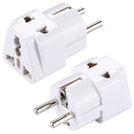 Adaptador de Plugue WD-9, Adaptador de Energia de Viagem com Plugue de Tomada Europeu