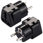 Adaptador de Plugue WD-9, Adaptador de Energia de Viagem com Plugue de Tomada Europeu