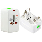 Adaptador de Plugue, Adaptador de Energia AC Universal EU US UK AU para Viagem, Adaptador de Plugue