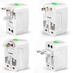 Adaptador de Plugue, Adaptador de Energia AC Universal EU US UK AU para Viagem, Adaptador de Plugue