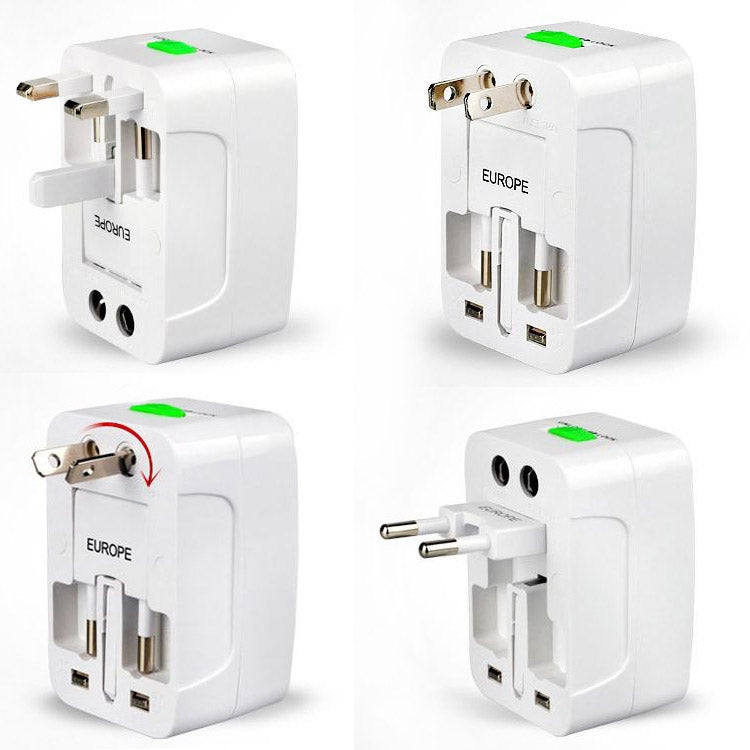 Adaptador de Plugue, Adaptador de Energia AC Universal EU US UK AU para Viagem, Adaptador de Plugue