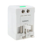 Adaptador Universal de Corrente AC para Viagem US / EU / AU / UK com Tomada USB para Carregador, Com Porta USB