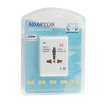 Adaptador Universal de Corrente AC para Viagem US / EU / AU / UK com Tomada USB para Carregador, Com Porta USB