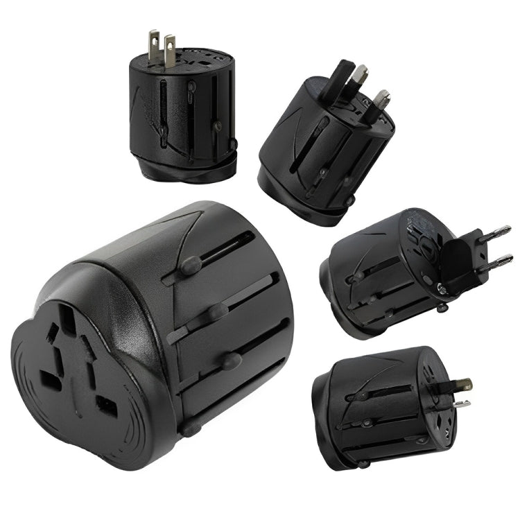 Adaptador universal de viagem tudo em 1 com fichas EU + AU + UK + US, Tamanho: 60 x 58 x 56mm
