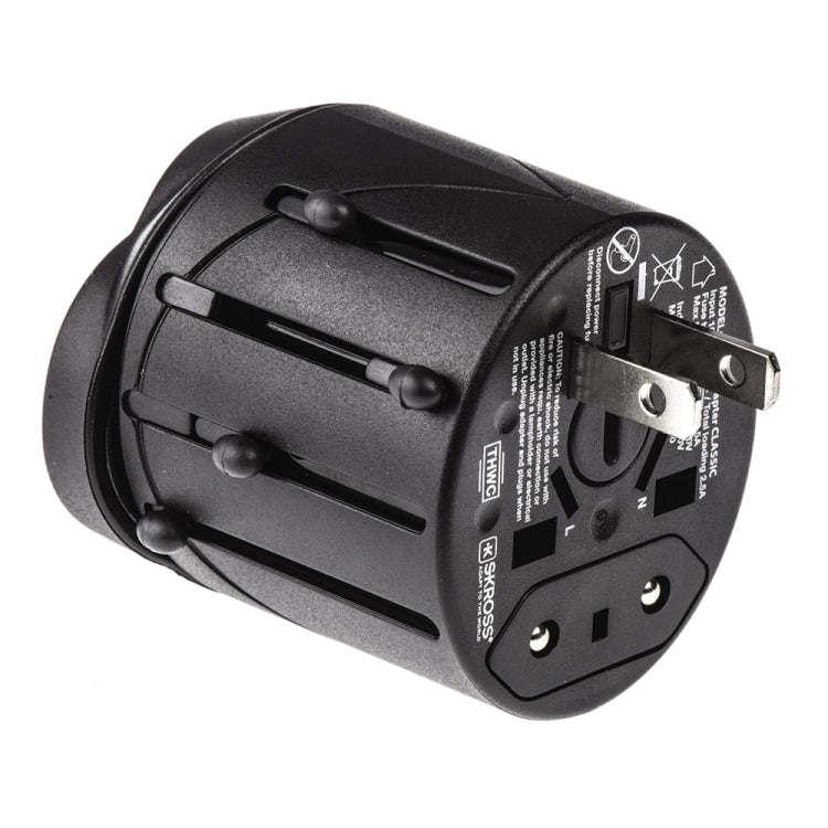 Adaptador universal de viagem tudo em 1 com fichas EU + AU + UK + US, Tamanho: 60 x 58 x 56mm