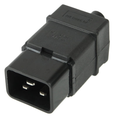 Adaptador de ficha universal de viagem para tomada de parede AC macho de 3 pinos, macho de 3 pinos