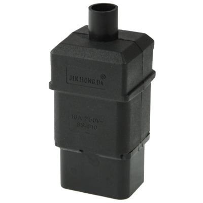 Adaptador de ficha universal de viagem para tomada de parede AC macho de 3 pinos, macho de 3 pinos