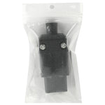 Adaptador de ficha universal de viagem para tomada de parede AC macho de 3 pinos, macho de 3 pinos