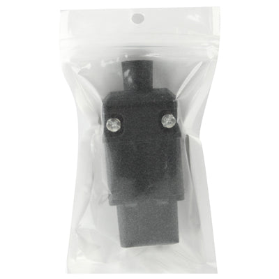 Adaptador de ficha universal de viagem para tomada de parede AC macho de 3 pinos, macho de 3 pinos