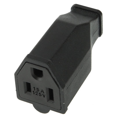 Adaptador de ficha universal de viagem para tomada de parede AC fêmea com ficha US, ficha US fêmea