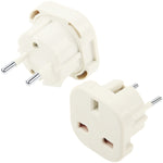 Adaptador de ficha universal de viagem para tomada de parede AC de alta qualidade de ficha UK para ficha EU