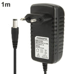 Adaptador de energia de alta qualidade AC 100-240V para DC 12V 2A, pontas: 5.5 x 2.1mm, comprimento do cabo: 1m, ficha EU DC 12V 2A, ficha US DC 12V 2A