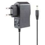 Adaptador de ficha EU AC 100-240V para DC 6V 2A, pontas: 5.5 x 2.1mm, comprimento do cabo: 1.1m, ficha EU DC 6V 2A