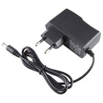 Adaptador de ficha EU AC 100-240V para DC 6V 2A, pontas: 5.5 x 2.1mm, comprimento do cabo: 1.1m, ficha EU DC 6V 2A