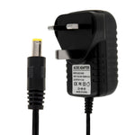 Adaptador de Energia com Ficha UK AC 100-240V para DC 6V 2A, Pontas: 5.5 x 2.1mm, Comprimento do Cabo: cerca de 1.2m, Ficha UK DC 6V 2A