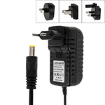 Adaptador de Energia 4 em 1 com Fichas EU + US + UK + AU AC 100-240V para DC 12V 3A, Pontas: 5.5 x 2.1mm, Comprimento do Cabo: cerca de 1.2m, Fichas EU+US+UK+AU