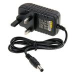 Adaptador de Energia com Ficha UK AC 100-240V para DC 12V 1A, Pontas: 5.5 x 2.1mm, Comprimento do Cabo: cerca de 90cm, DC 12V 1A, Ficha UK