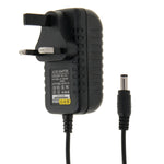 Adaptador de Energia com Ficha UK AC 100-240V para DC 12V 1A, Pontas: 5.5 x 2.1mm, Comprimento do Cabo: cerca de 90cm, DC 12V 1A, Ficha UK