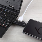 Adaptador Leitor de Cartões OTG 3 em 1 D-188 TF & USB para Micro USB & Tipo-C