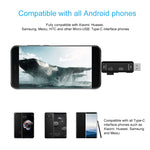 Adaptador Leitor de Cartões OTG 3 em 1 D-188 TF & USB para Micro USB & Tipo-C